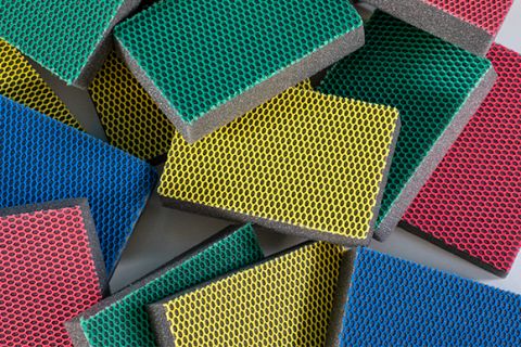 Spons HACCP 4 stuks | Geel